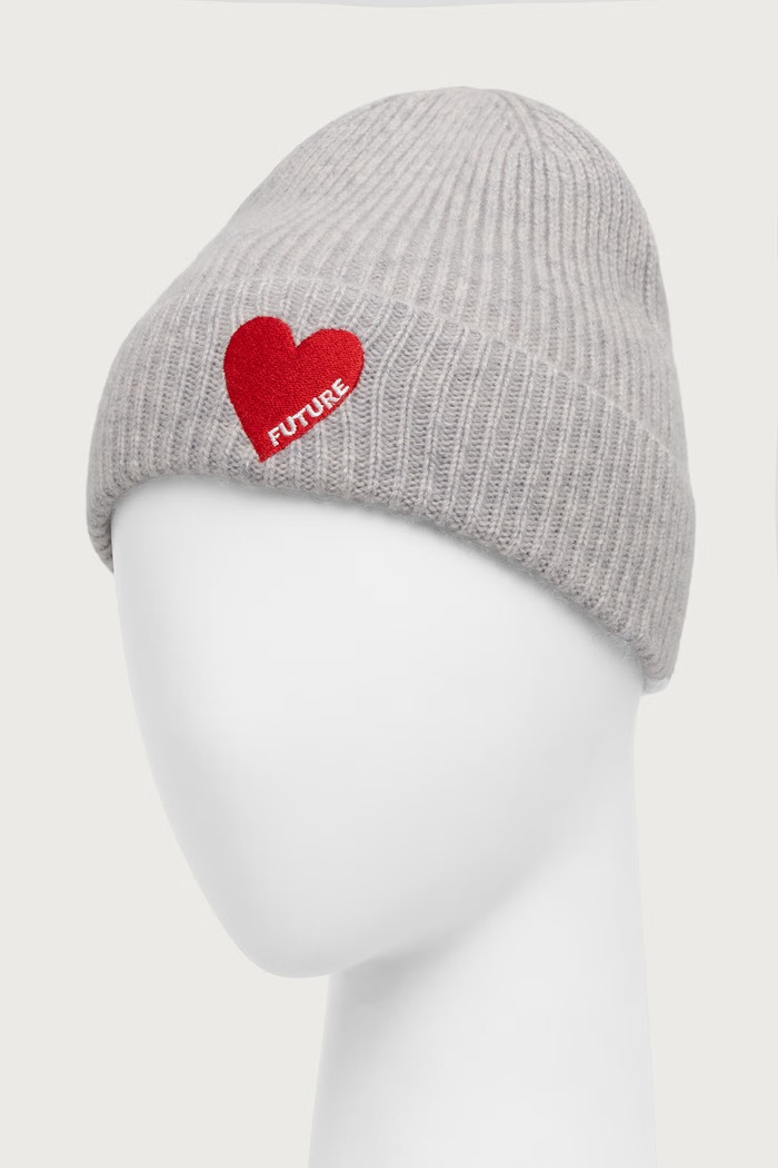 Akcesoria From Future Czapka beanie damska kaszmirowa ABO01087 szary