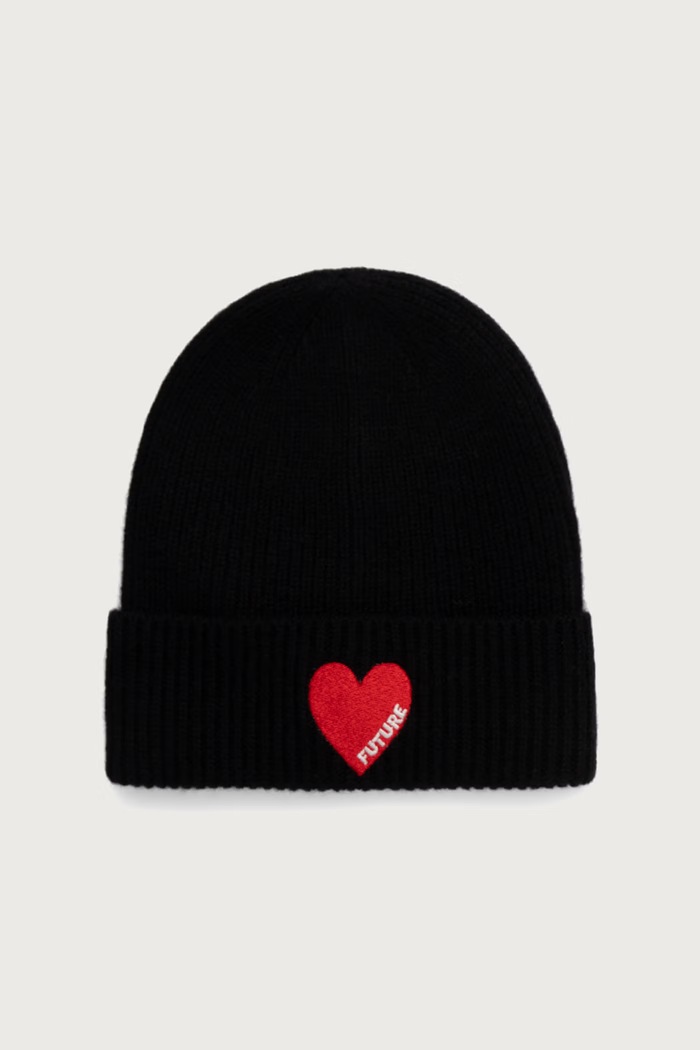 From Future Czapka beanie damska kaszmirowa czarny ABO01087