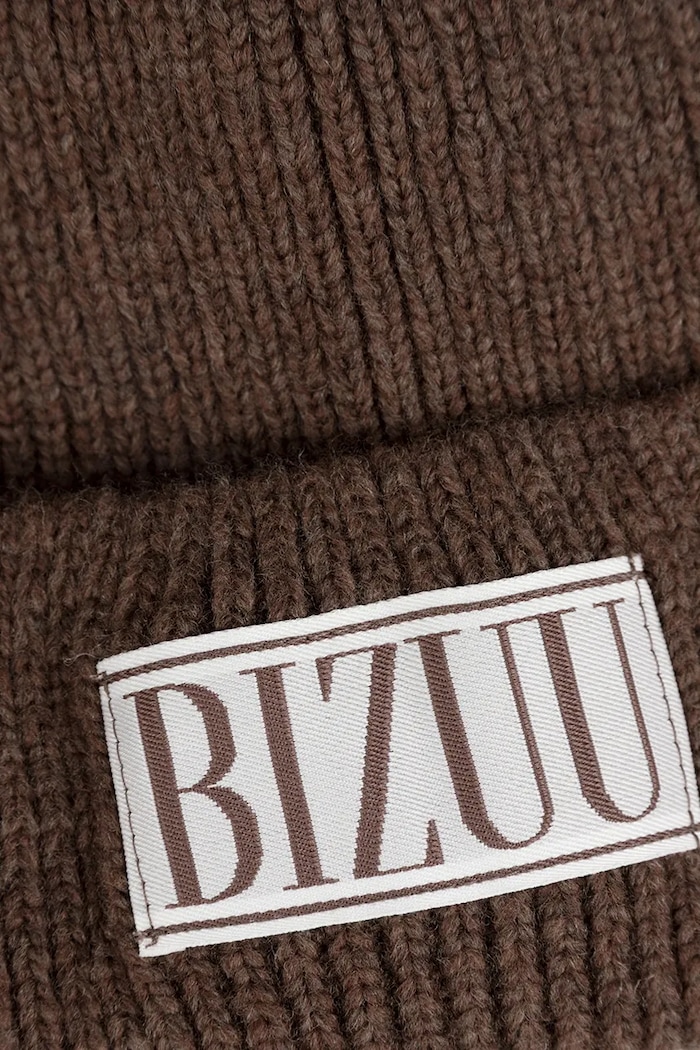 Bizuu czapka z dodatkiem wełny MOYU brązowy MOYU.BRAZOWY
