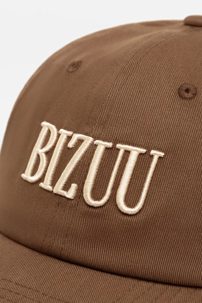 Akcesoria Bizuu czapka z daszkiem bawełniana ZANE ZANE.BRAZOWY brązowy