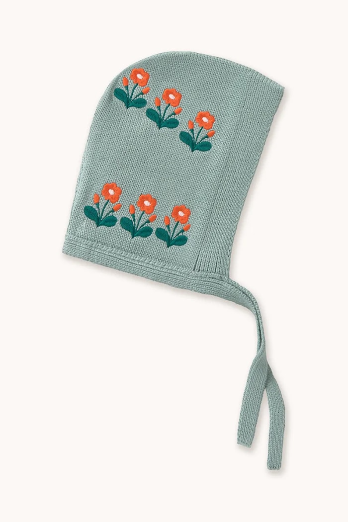 Tinycottons căciulă bebe FLOWERS BONNET AW25.105 albastru AW25