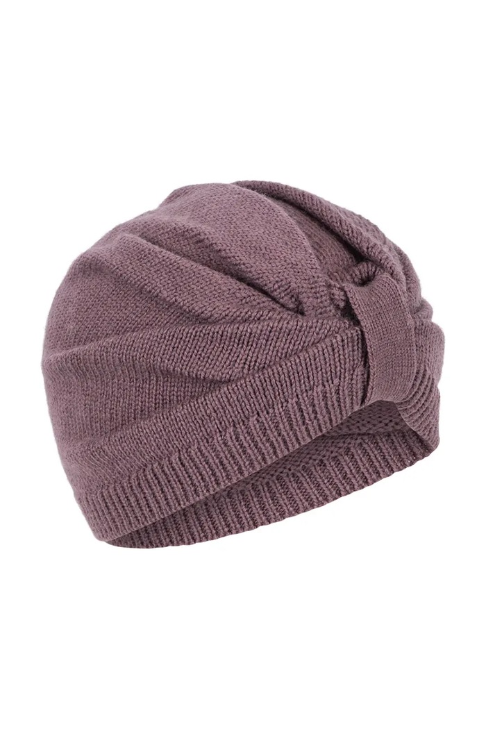 Detská vlnená čiapka Konges Sløjd LOULI BONNET vlna fialová KS103498.9BYA