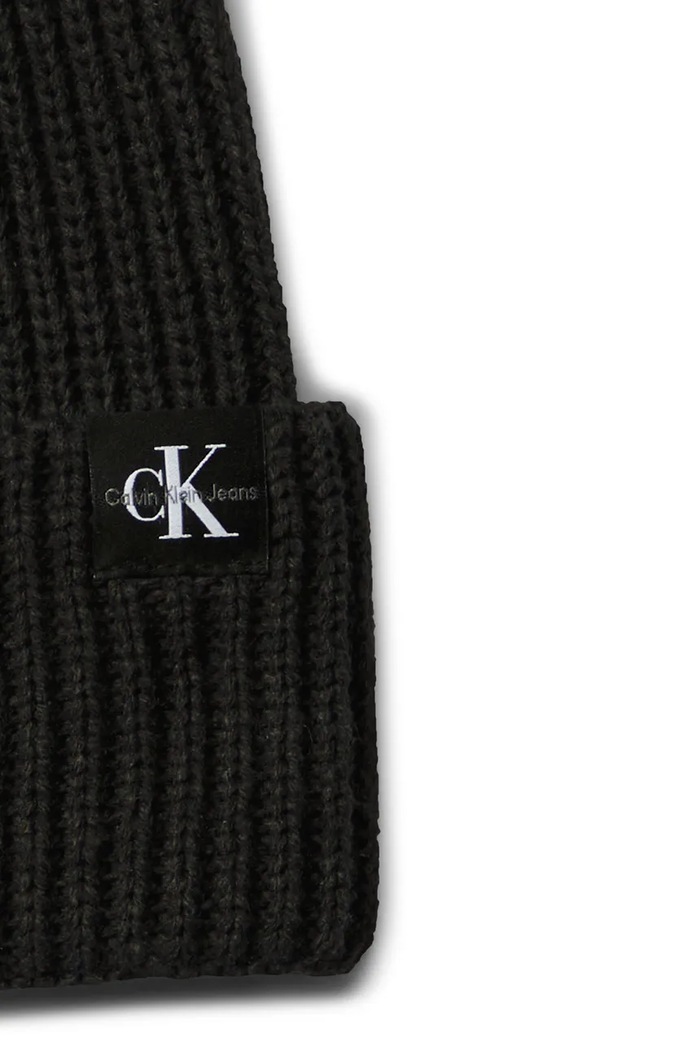 Calvin Klein Jeans czapka i szalik dziecięcy IU0IU00638.9BYA czarny AW25