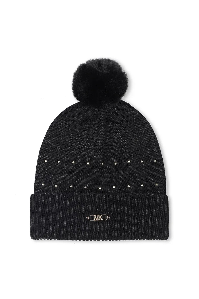 Dětská čepice Michael Kors středně silná černá R30518