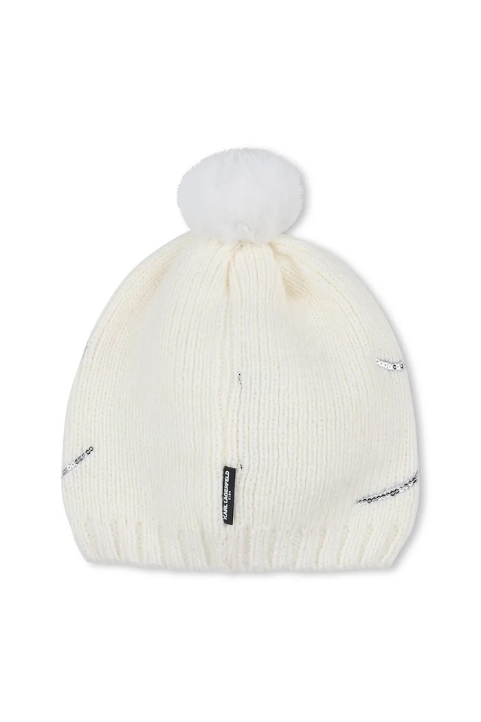 Детска шапка Karl Lagerfeld Z31006.56.58 бял AW25