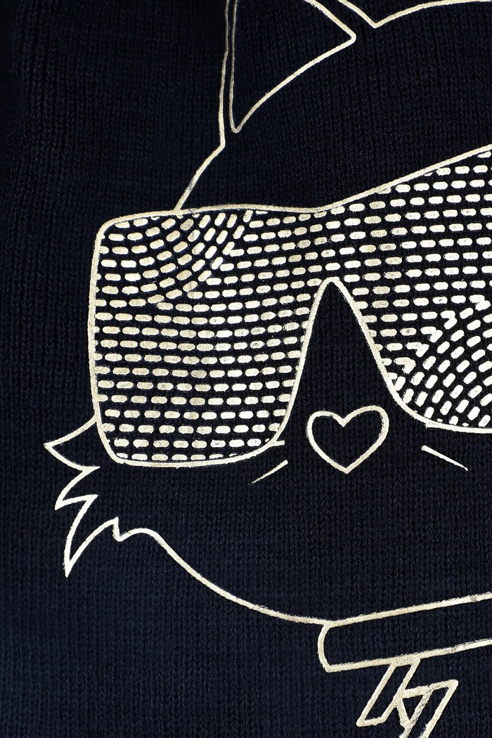Dievča Čiapka Karl Lagerfeld Z31008 čierna