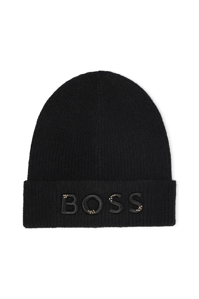 Dětská čepice BOSS J52612 černá AW25