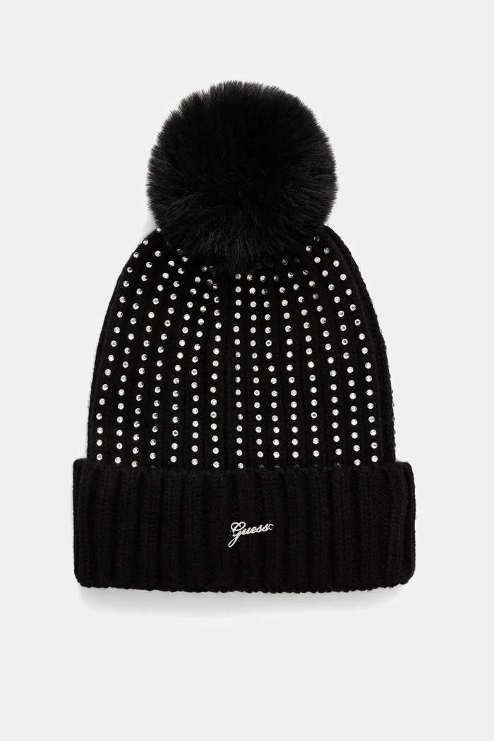 Čiapka Guess stredne hrubá čierna J5BZ04.K1370.9BYA