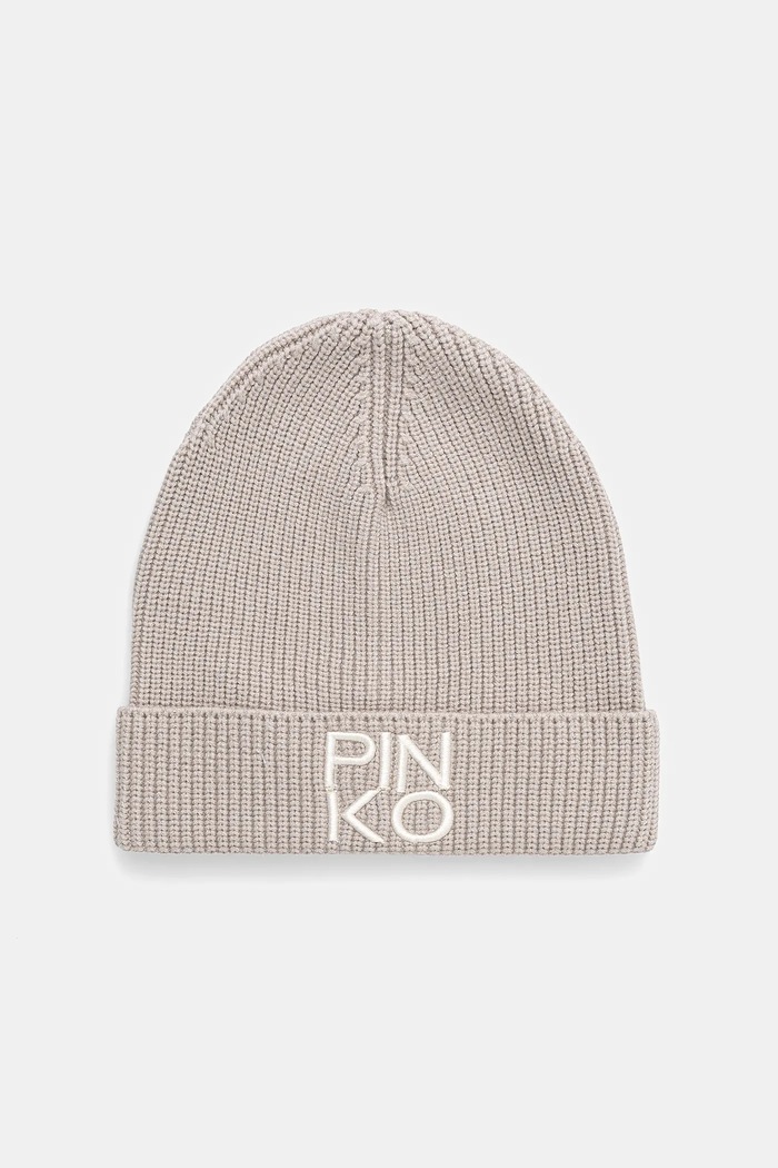 Pinko czapka aplikacja szary KFCP003.C.FL085