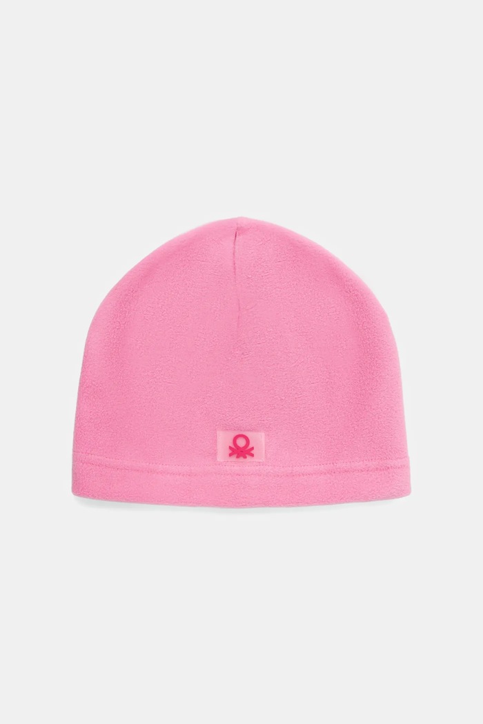 Детска шапка United Colors of Benetton тънък розов 6U87GA01M.P.Seasonal