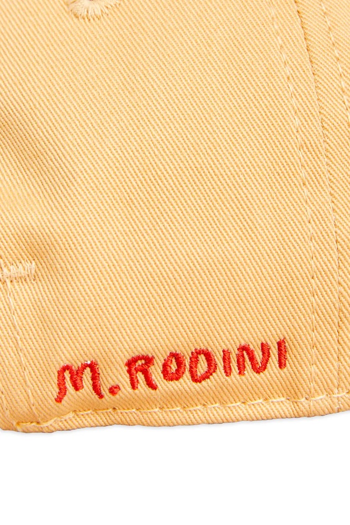 Mini Rodini czapka z daszkiem bawełniana dziecięca Camp Rodini 2566510113 żółty