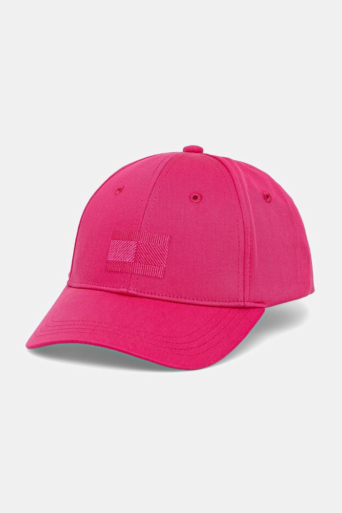 Tommy Hilfiger czapka z daszkiem bawełna różowy AU0AU01980.9BYA