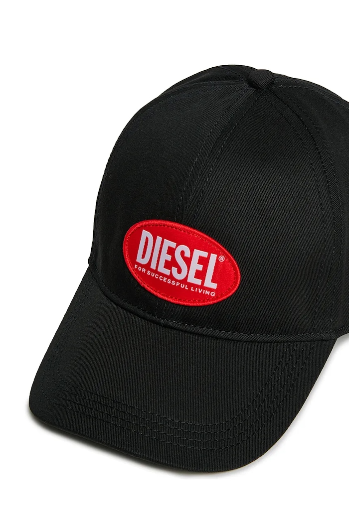CHLAPEC Dětská bavlněná kšiltovka Diesel FCORRYJACQWASH HAT J02336 černá