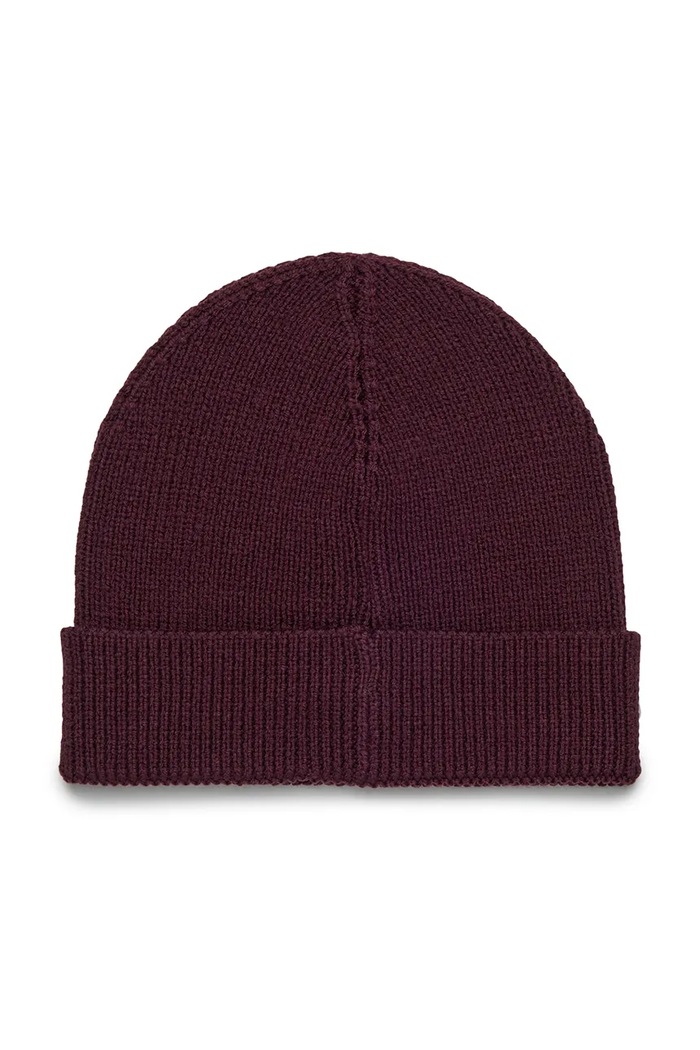 Diesel czapka z wełną dziecięca FKCODERFULLYC HAT J02392 bordowy AW25