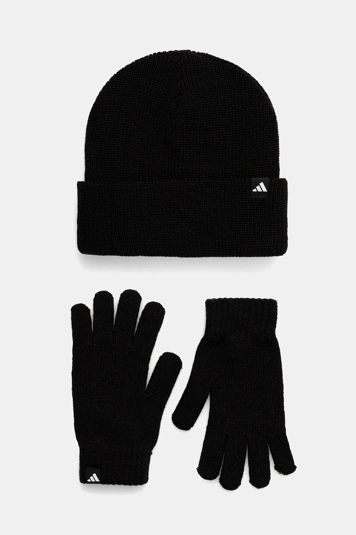 Детски шапка и ръкавици adidas Performance (2 броя) черен JP2783