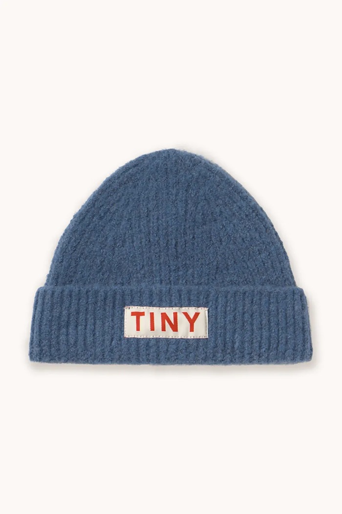 Tinycottons Căciulă copii SOLID BEANIE albastru AW25.125