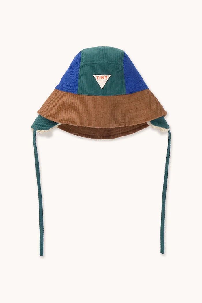 Παιδικό βαμβακερό καπέλο Tinycottons COLOR BLOCK BUCKET HAT AW25.538 σκούρο μπλε AW25