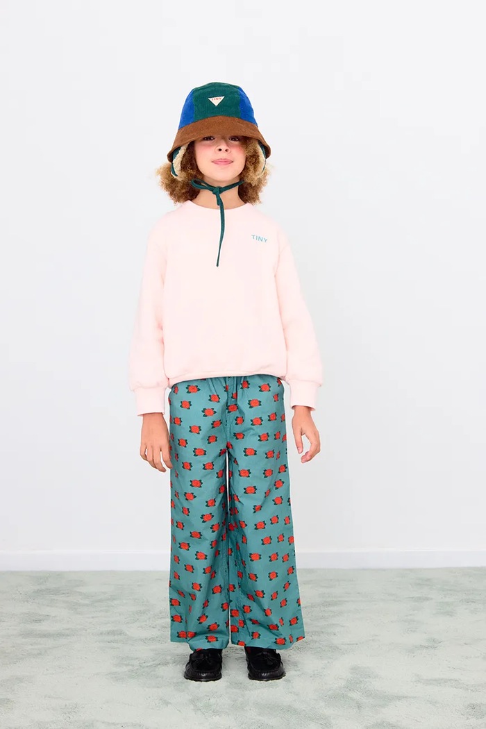 Παιδικό βαμβακερό καπέλο Tinycottons COLOR BLOCK BUCKET HAT σκούρο μπλε AW25.538