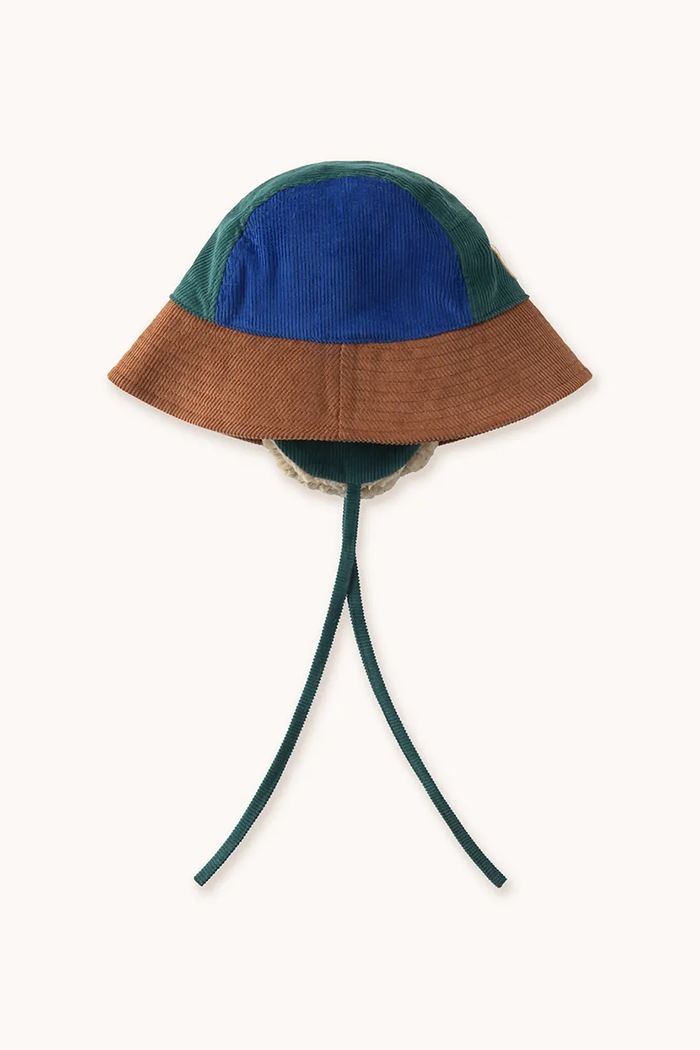 Αγορίστικα Παιδικό βαμβακερό καπέλο Tinycottons COLOR BLOCK BUCKET HAT AW25.538 σκούρο μπλε