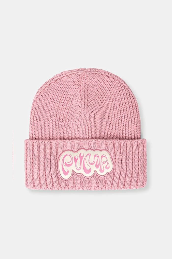 Detská čiapka Puma COMIC Mid Crown Beanie Jr stredne hrubá ružová 026558