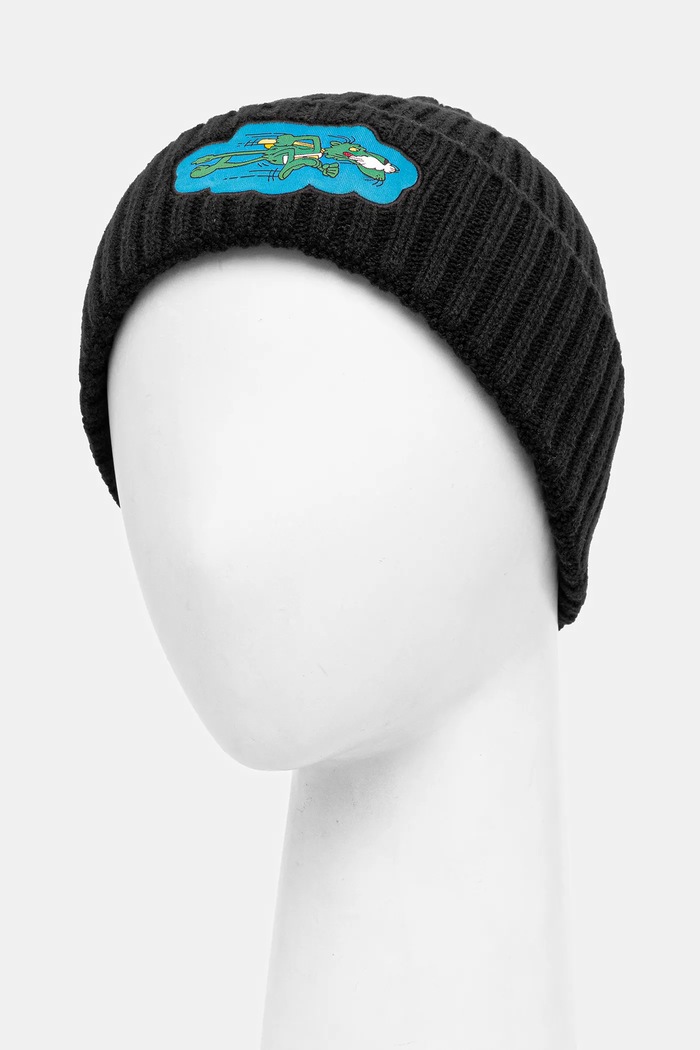 Detská čiapka Puma SUPER PUMA Mid Crown Beanie Jr 026565 čierna AW25