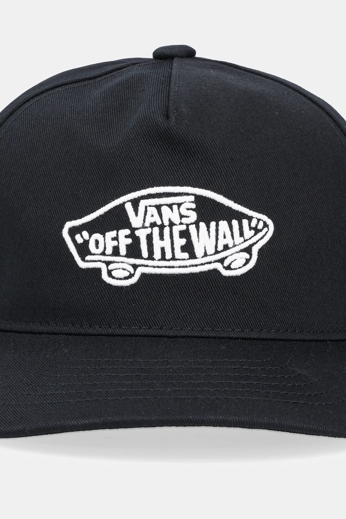 Otroška bombažna bejzbolska kapa Vans Vans Classic Snapback VN000Q1ABLK1 črna AW25
