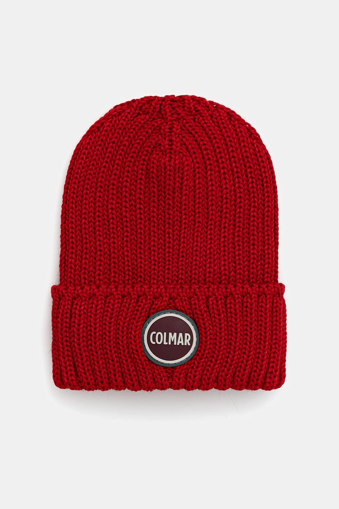 Dětská vlněná čepice Colmar FILMAX nášivka červená 5381N.2YB