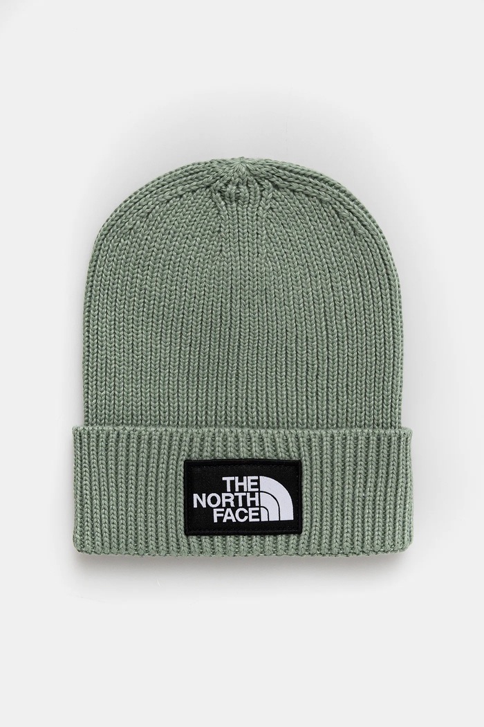 The North Face Căciulă copii KIDS TNF LOGO BOX CUFFED BEANIE verde NF0A8CGUBQ11