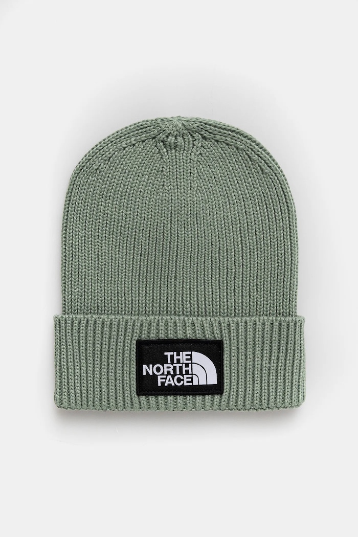 The North Face Căciulă copii KIDS TNF LOGO BOX CUFFED BEANIE verde NF0A8CGUBQ11