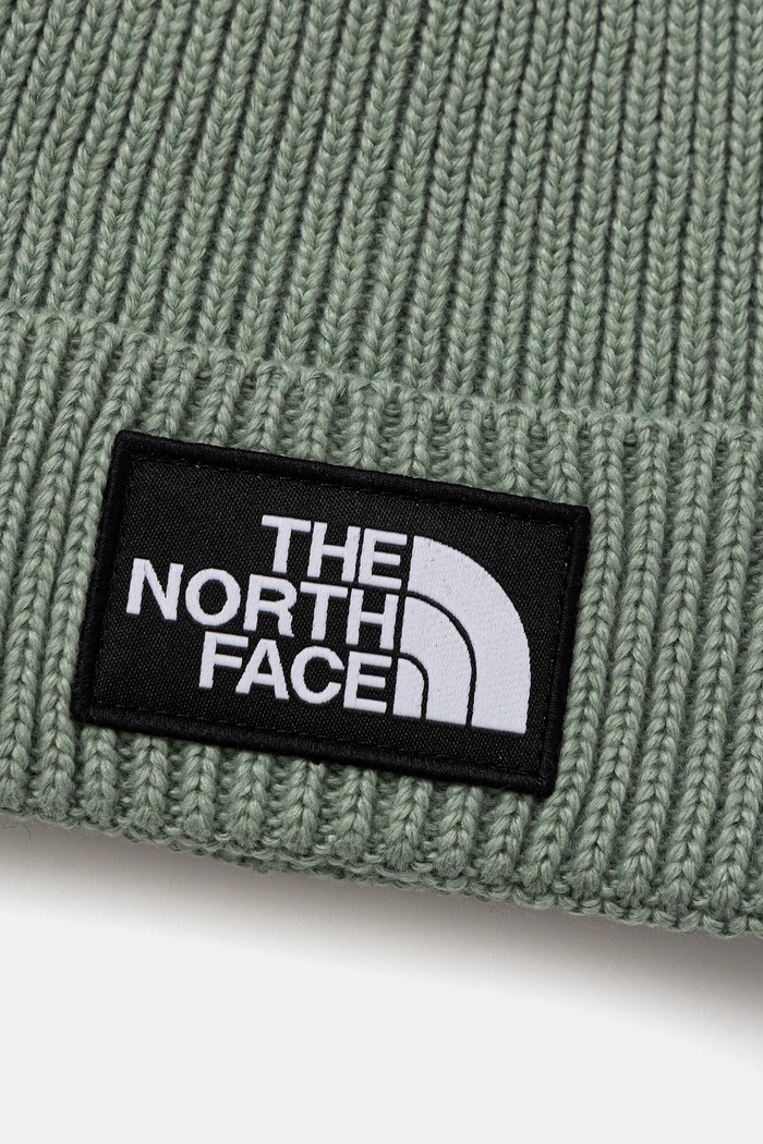 Băieți The North Face Căciulă copii KIDS TNF LOGO BOX CUFFED BEANIE NF0A8CGUBQ11 verde
