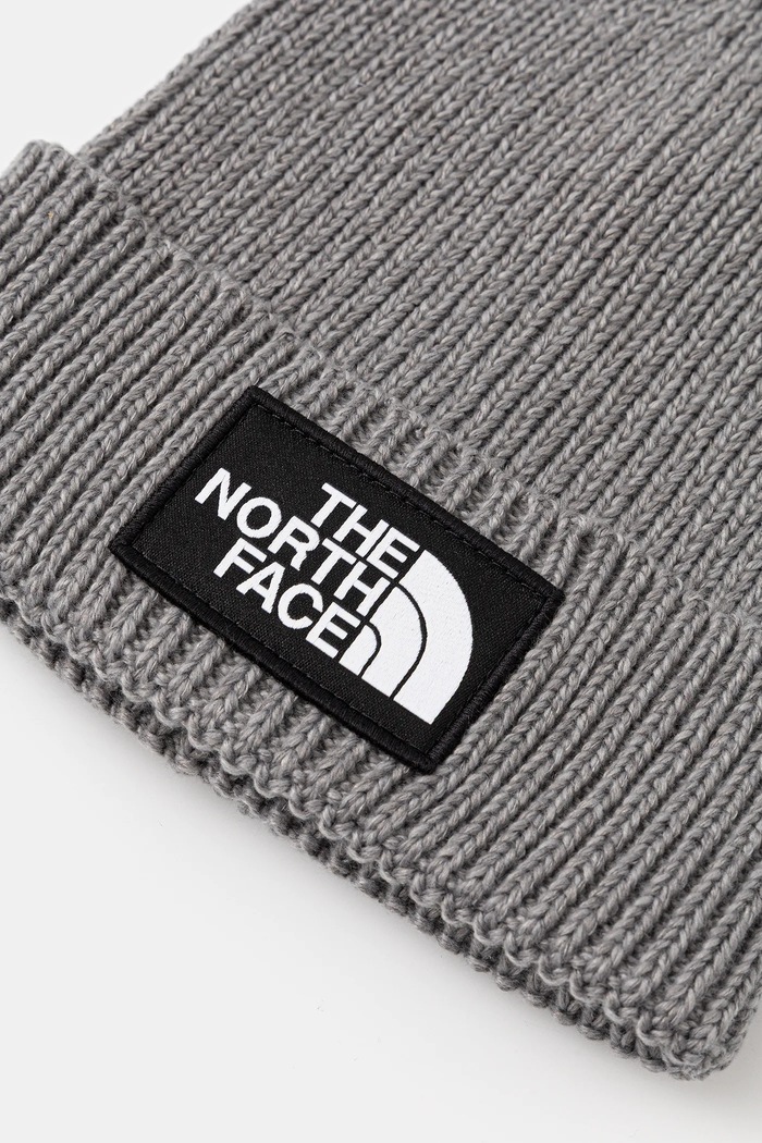 The North Face Căciulă copii KIDS TNF LOGO BOX CUFFED BEANIE NF0A8CGUDYY1 gri AW25