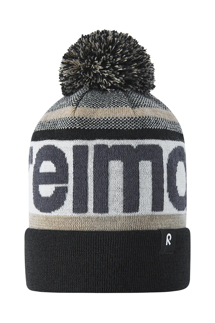 Reima cappello con lana per bambini Taasko medio spessore nero 5300058B.9BYA