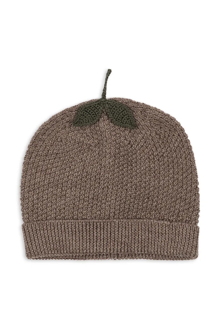 Detská čiapka Konges Sløjd FRUITY BEANIE KS103466.9BYA zelená AW25