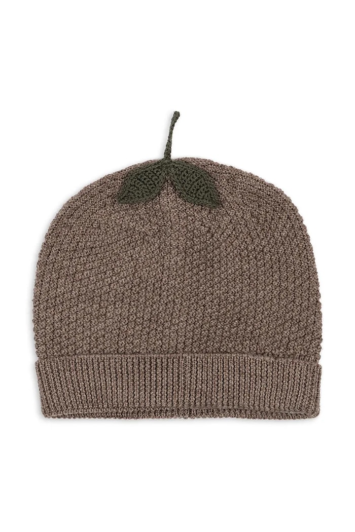 Detská čiapka Konges Sløjd FRUITY BEANIE KS103466.9BYA zelená AW25
