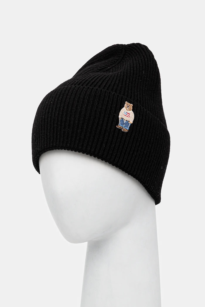 Dětská čepice s příměsí vlny Jamiks JEREMY JEREMY.Nak.glo.JZI310.K černá AW25