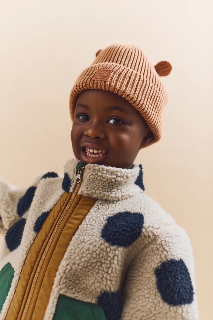 Παιδικός βαμβακερός σκούφος Liewood Gina Beanie βαμβάκι πορτοκαλί LW20105.9BYA