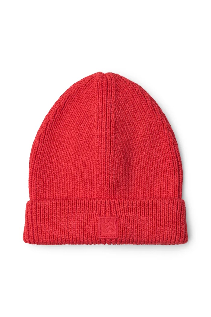 Παιδικός βαμβακερός σκούφος Liewood Ezra Beanie βαμβάκι κόκκινο LW20106.9BYA