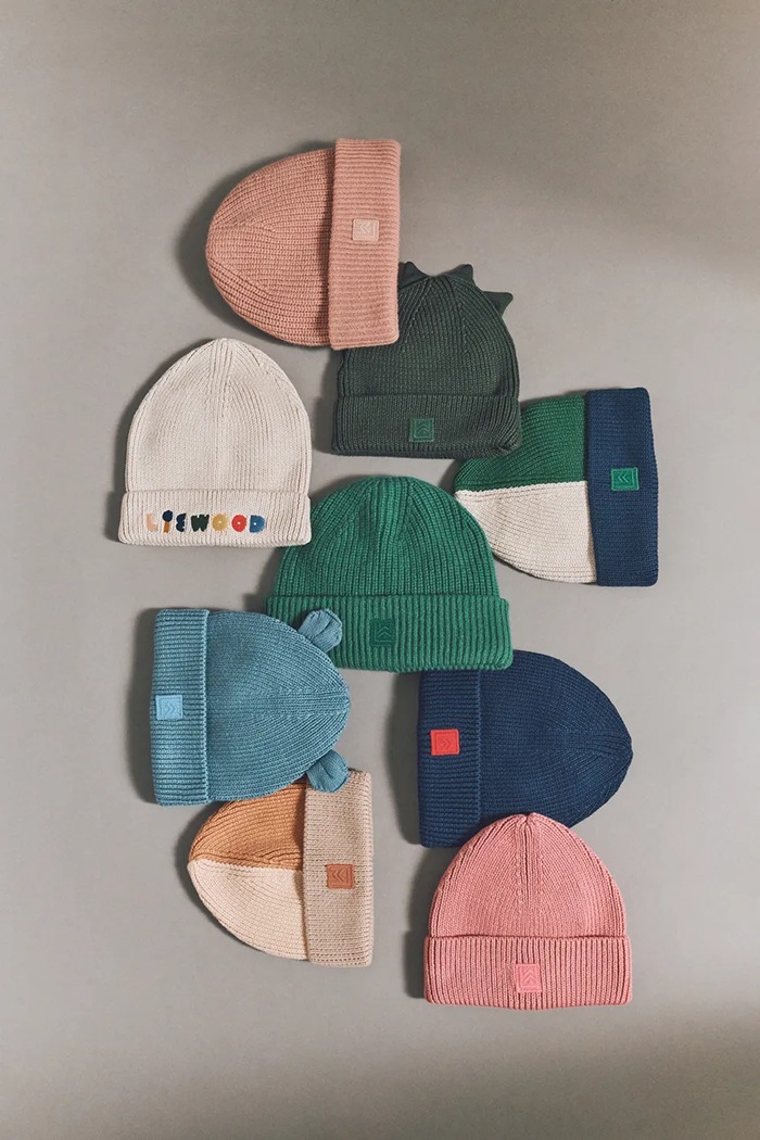 Czapka bawełniana dziecięca Ezra Beanie Liewood LW20106.9BYA beżowy