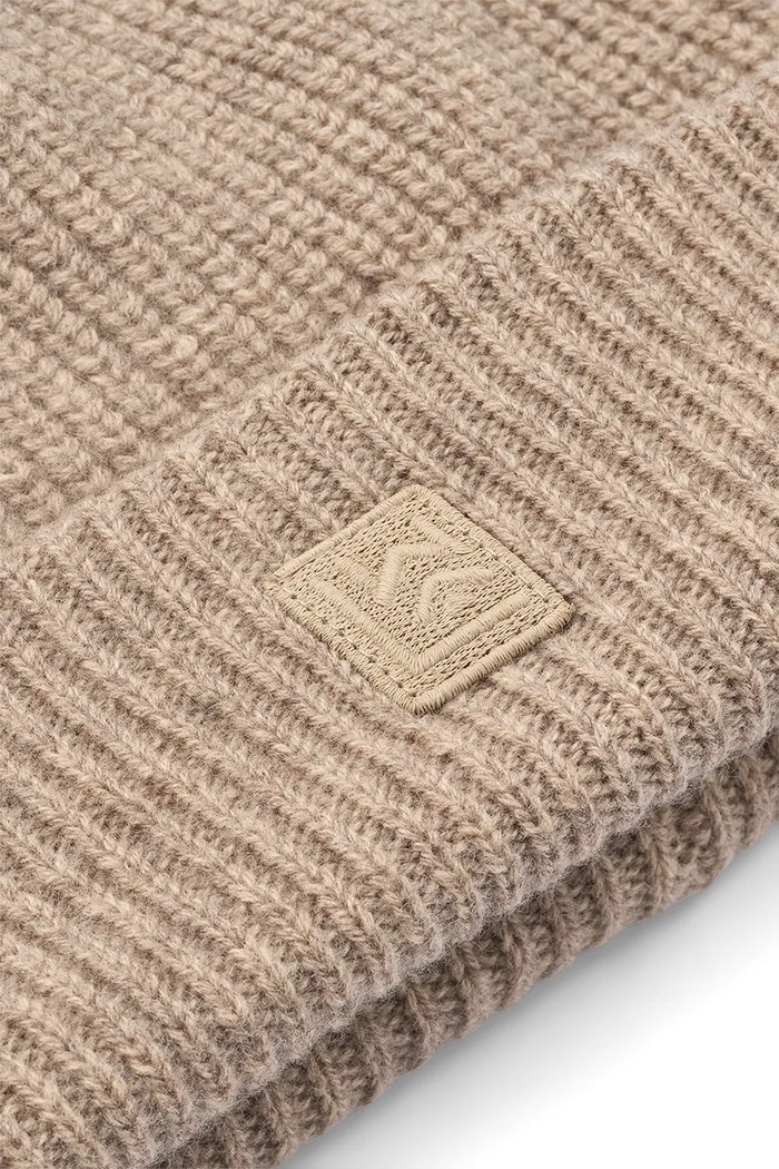 Chłopiec Liewood czapka z dodatkiem wełny dziecięca Emilio Beanie LW20111.9BYA beżowy