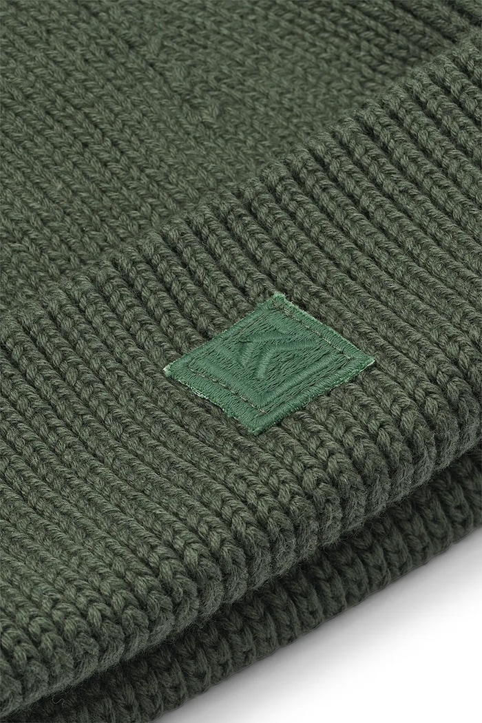 Liewood czapka bawełniana dziecięca Gina Dino Beanie LW20197.9BYA zielony AW25