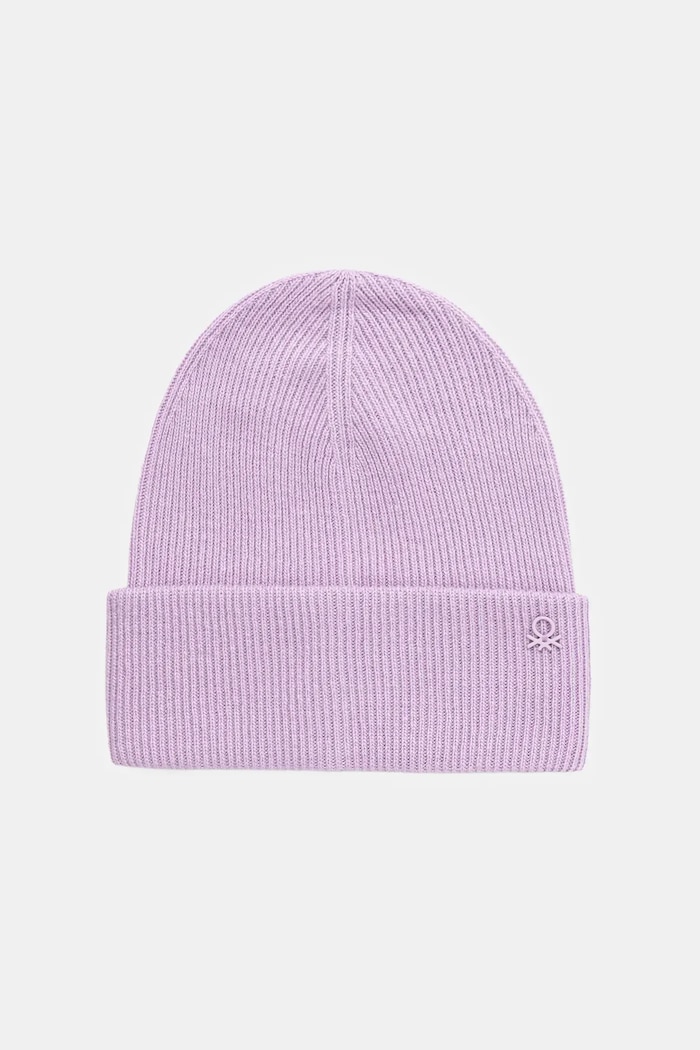United Colors of Benetton Czapka z wełną dziecięca fioletowy 126WCA00X.G.seasonal