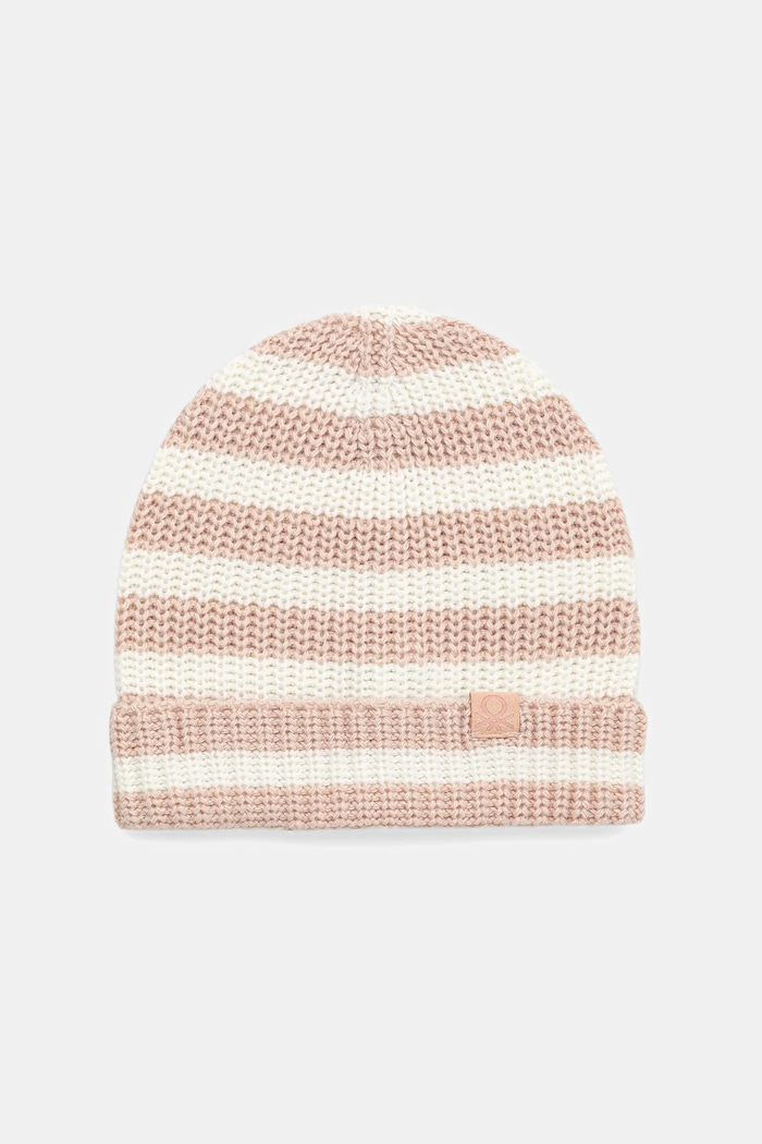 Detská čiapka United Colors of Benetton tenká béžová 1370HA00C.P.seasonal