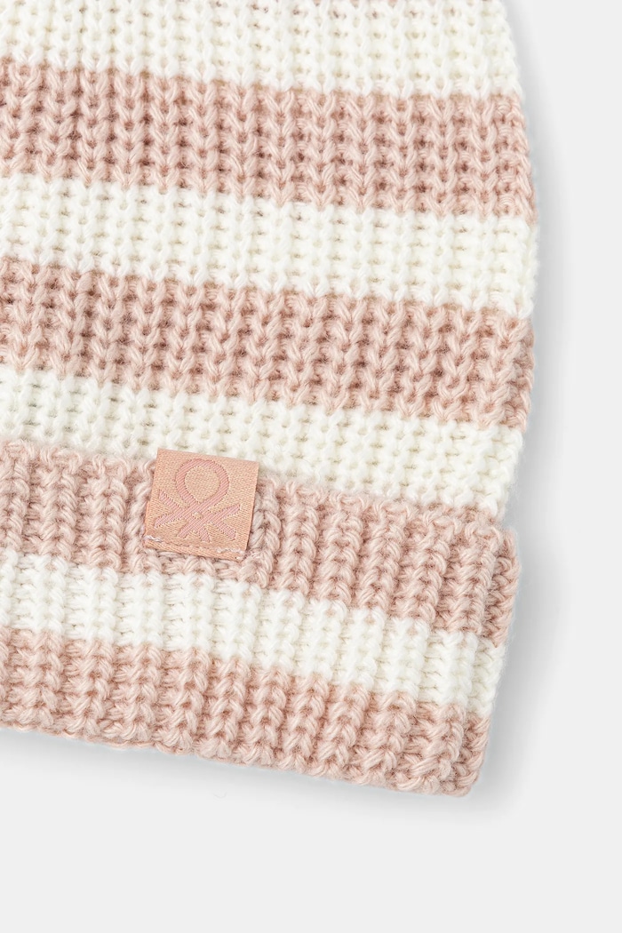 Detská čiapka United Colors of Benetton 1370HA00C.P.seasonal béžová AW25