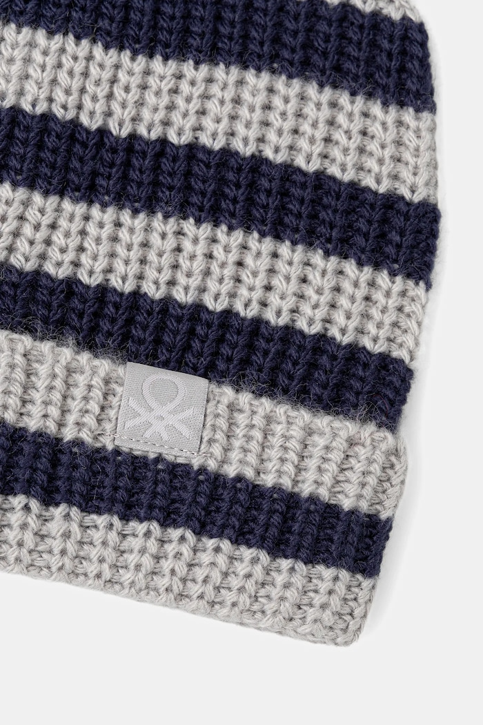 Detská čiapka United Colors of Benetton 1370HA00C.P.seasonal sivá AW25