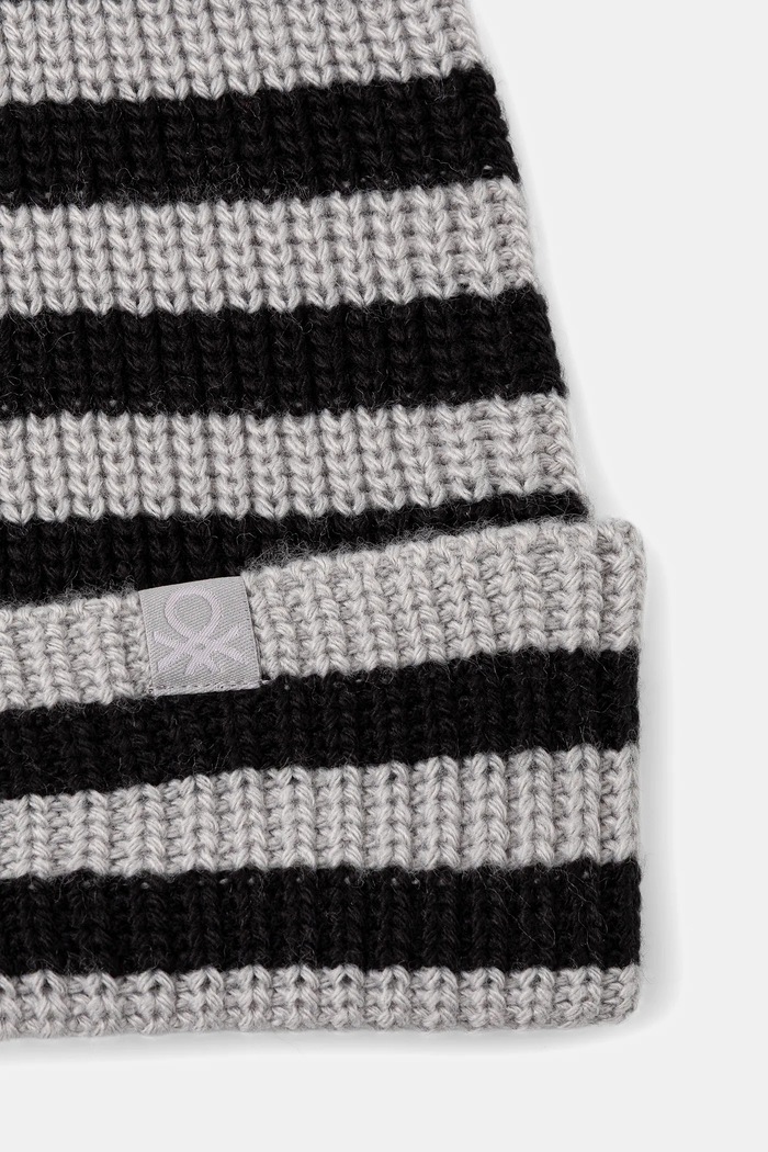 United Colors of Benetton czapka dziecięca 1370QA015.G.seasonal szary AW25