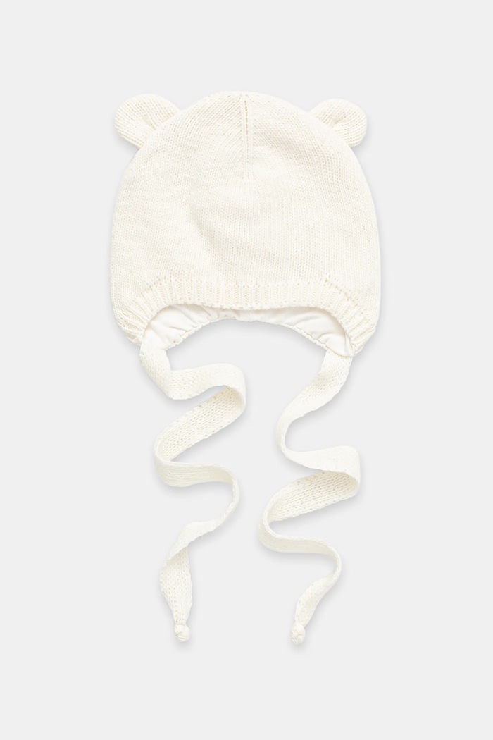 Jamiks Czapka z wełną niemowlęca EFRAN beżowy EFRAN.Nakr.glo.JZI032.K
