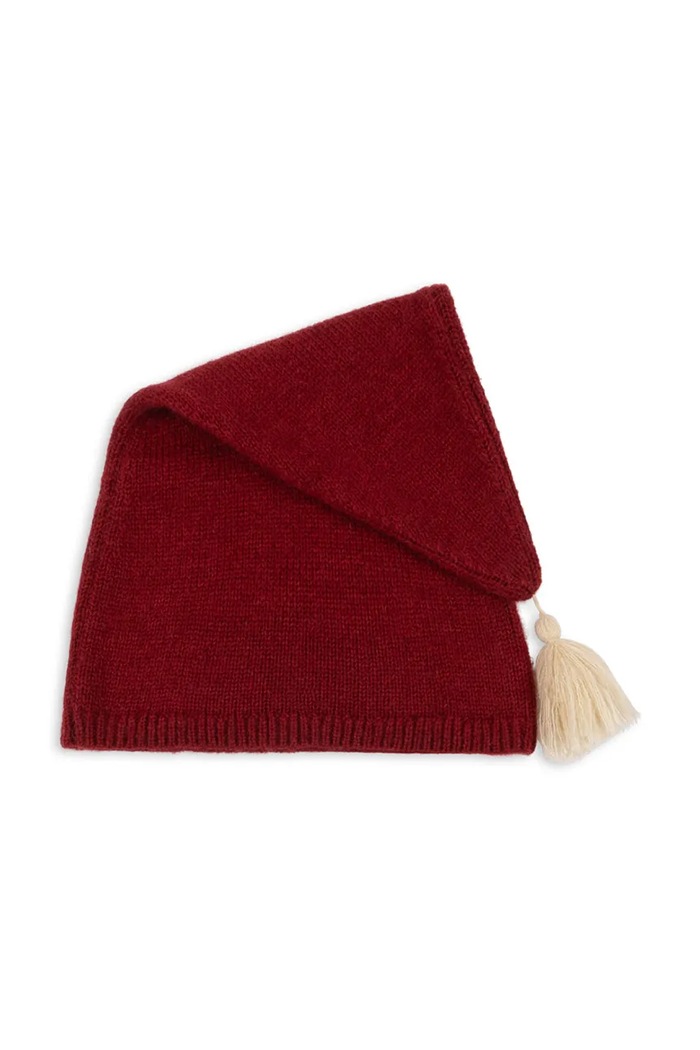 Konges Sløjd căciulă de lână pentru copii CHRISTMAS KNIT HAT uni rosu KS104259.9BYA