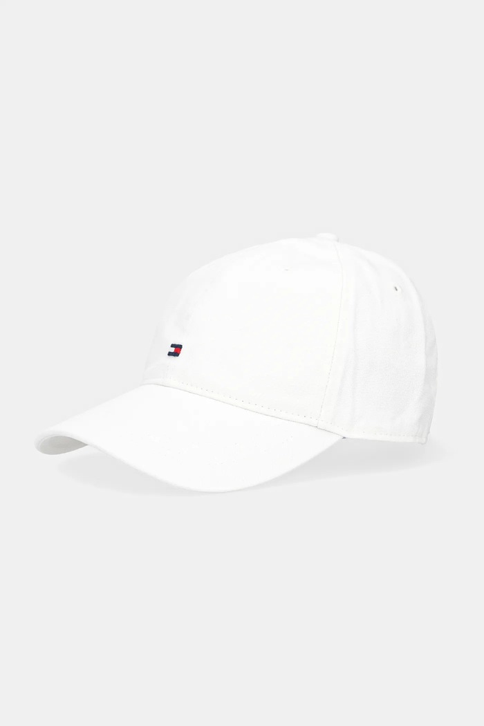 Tommy Hilfiger berretto da baseball in cotone cotone bianco AM0AM13426