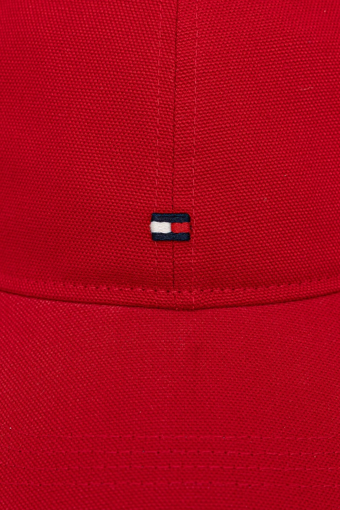 Tommy Hilfiger Czapka z daszkiem bawełniana AM0AM13426 czerwony AW25