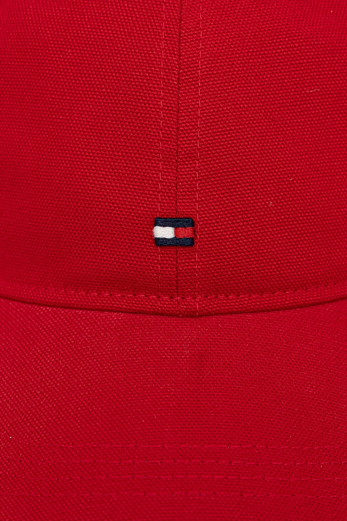 Tommy Hilfiger Czapka z daszkiem bawełniana AM0AM13426 czerwony AW25